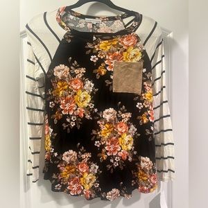 NWT Moa & Moa long sleeve floral top